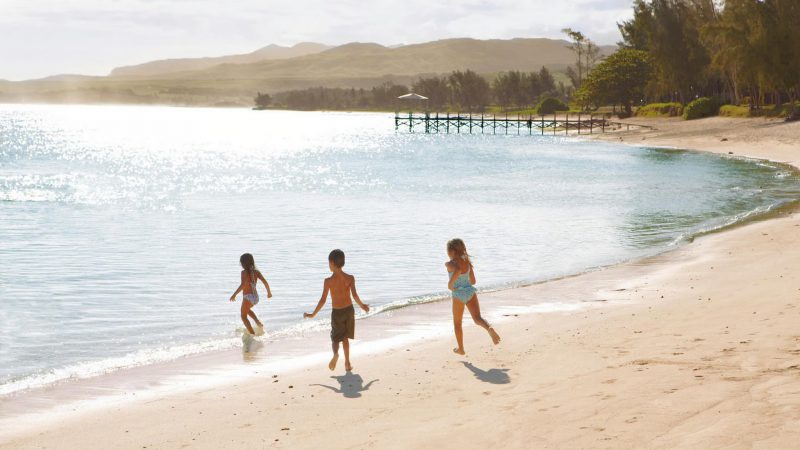 Shanti Maurice Villa has close proximity to the beach for your kids
