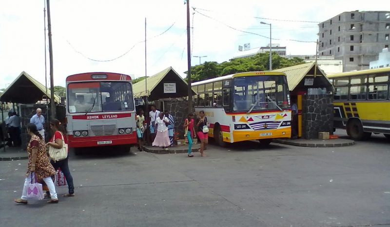Port louis bus station in Mauritius